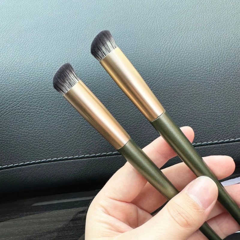 ディテールブラシ 指腹ノーズコンタリングコンシーラーブラシ コンターフェイスルースパウダーブラシ ポータブルメイクアップブラッシュビューティーツール