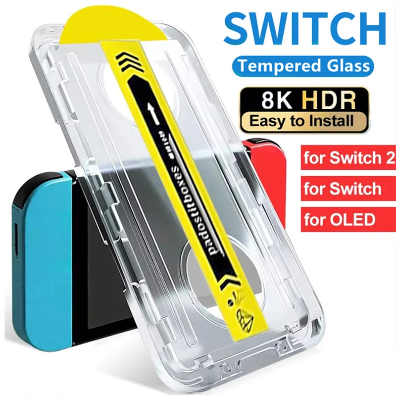 

Easy Installation Tempered Glass for Nintendo Switch 2 OLED Game Console Protector Screen Protector for Nintendo Switch 2