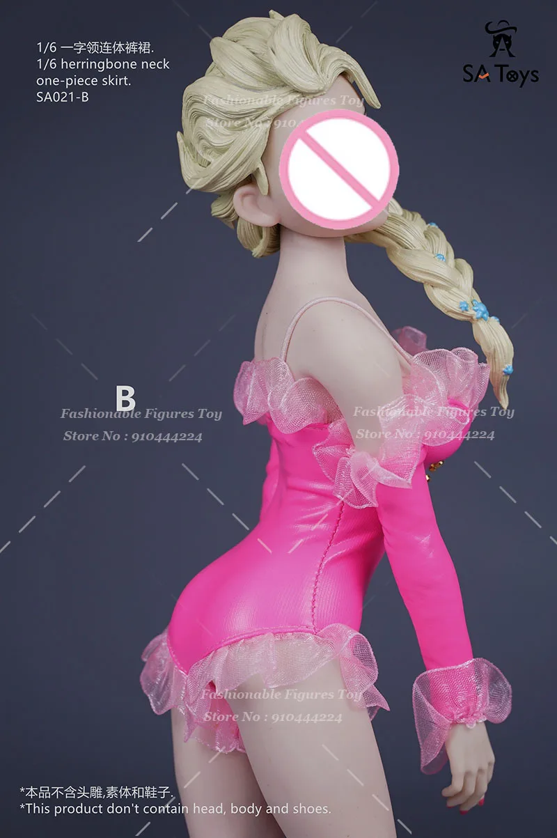 SA Toys 1/6 kobiety żołnierz body łyżwiarstwo liryczny taniec kostium baletowy koronkowe obcisłe kombinezony Fit 12 "figurka ciało