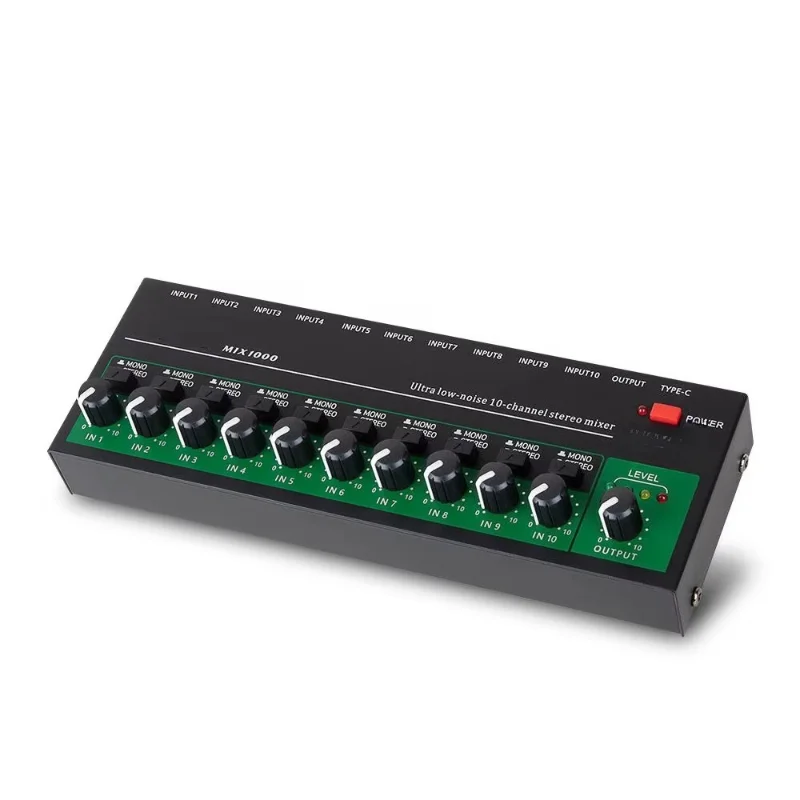 

Professional Studio Audio Console 10 Channel Mixer