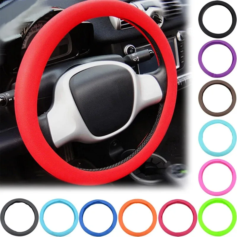 Elastic Silicone Car Steering Wheel Cover For Chevrolet Orlando Equinox silverado Suburban Sonic LT-RS Sail Spark Trax Traverse