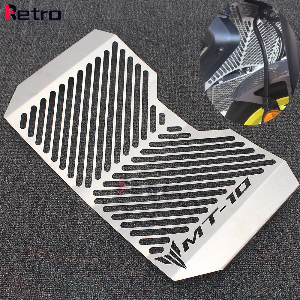 Silver Color Motorcycle Accessories Radiator Guard Protector Grille Grill Cover For YAMAHA MT10 MT-10 MT 10 2016-2021