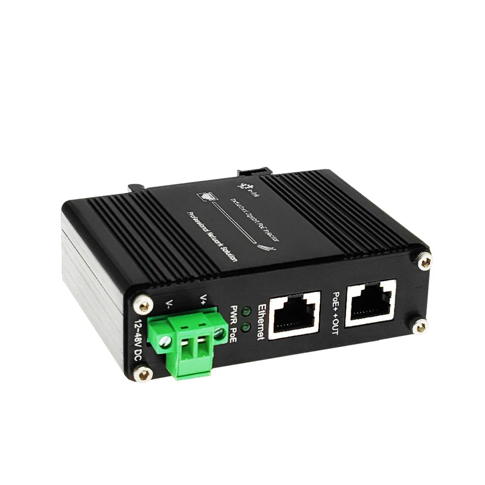 

Industrial 30W/60W/95W Gigabit PoE Injector,10/100/1000Mbps Ethernet Injector PoE Adapter,IEEE802.3af/at/bt Power Injector