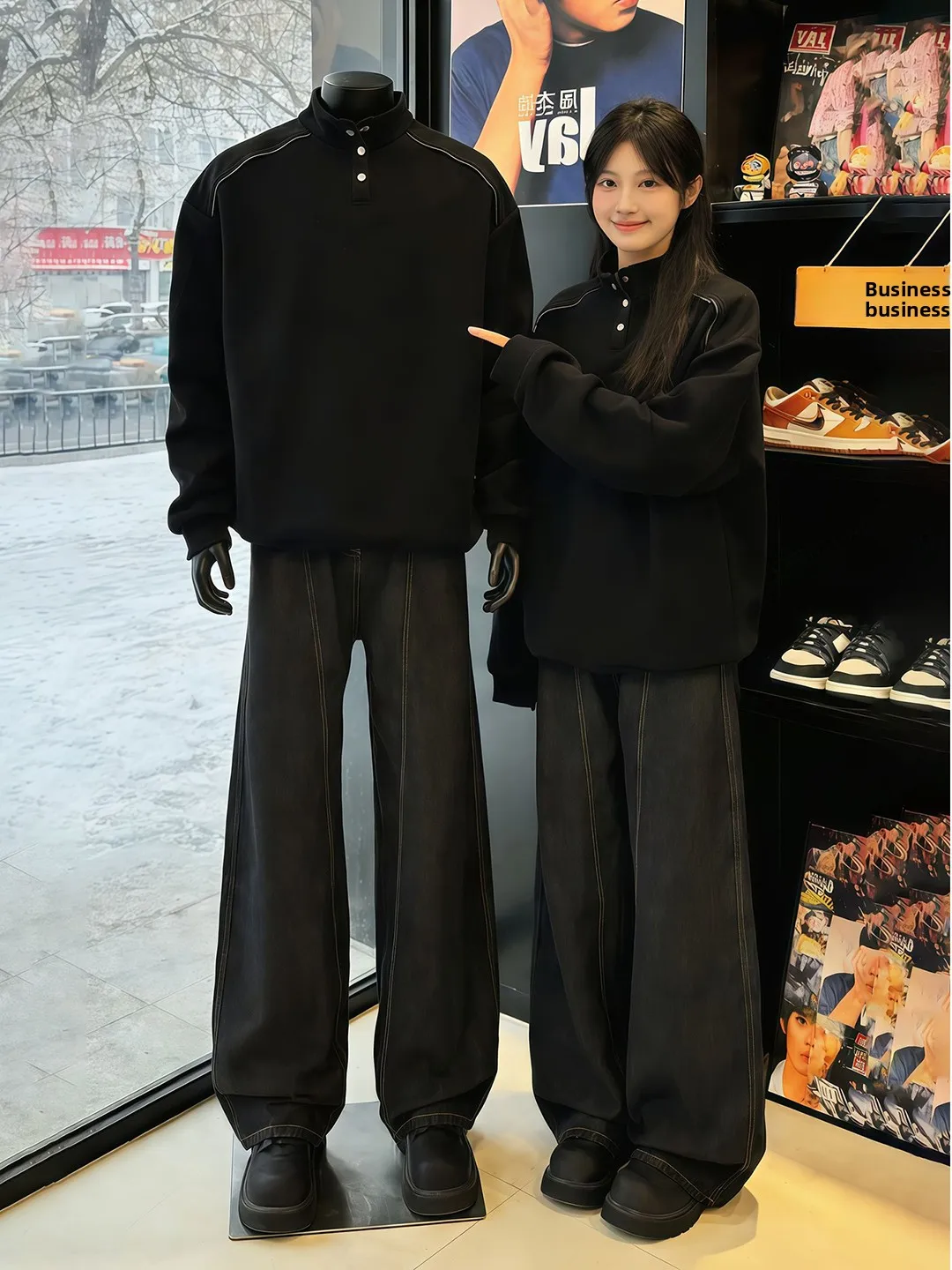 

Мужская толстовка Bla American Sle Henry Collar с длинным рукавом, весенняя, приталенная, с воротником-стойкой, базовый слой, для повседневной носки