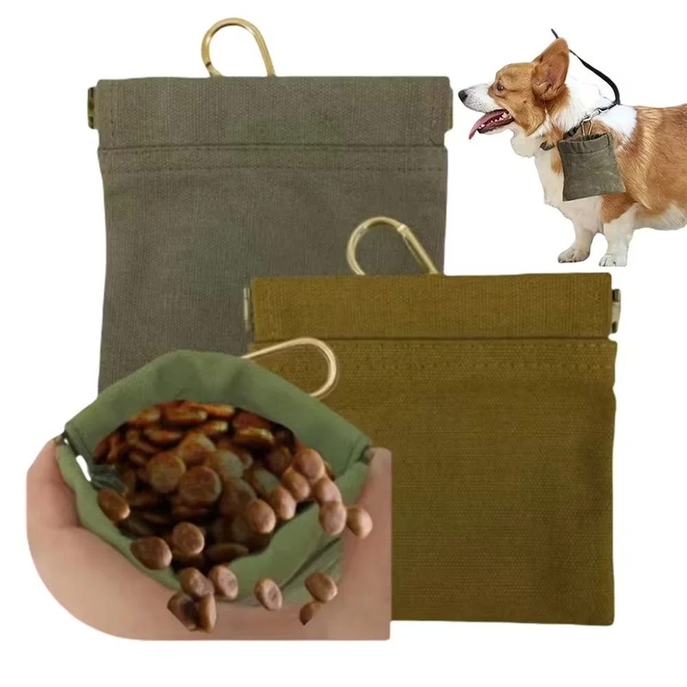 Dog Training Snack Bag Outdoor Travel Dog Food Storage Container Treat Pouch Portable Food Dispenser Bag Durable Pet Accessories