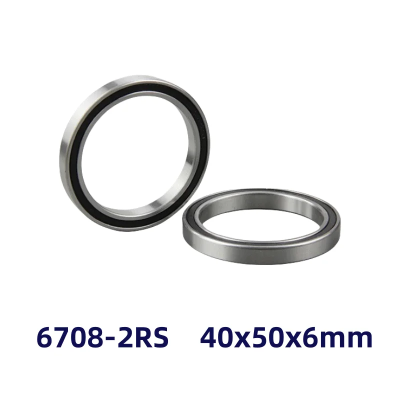 10pcs 6708-2RS 40x50x6mm thin wall deep groove ball bearings 6708RS 6708 2RS  40*50*6 mm
