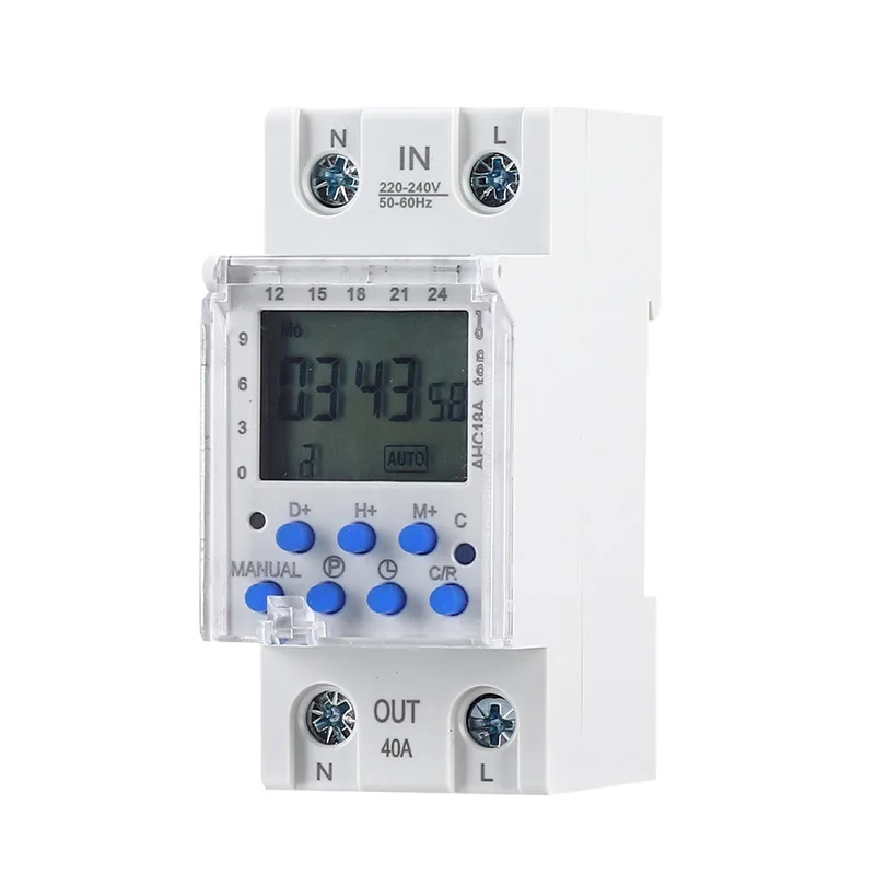 Utility 40 A High Current Time-controlled Switch 28 Groups Of Timing With Countdown With Infinite Track Timer
