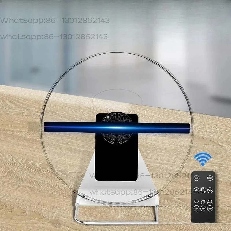 Desktop 30cm Holographic Projection 3d Naked Eye Advertising Machine with Cover and Mobile Power Supply