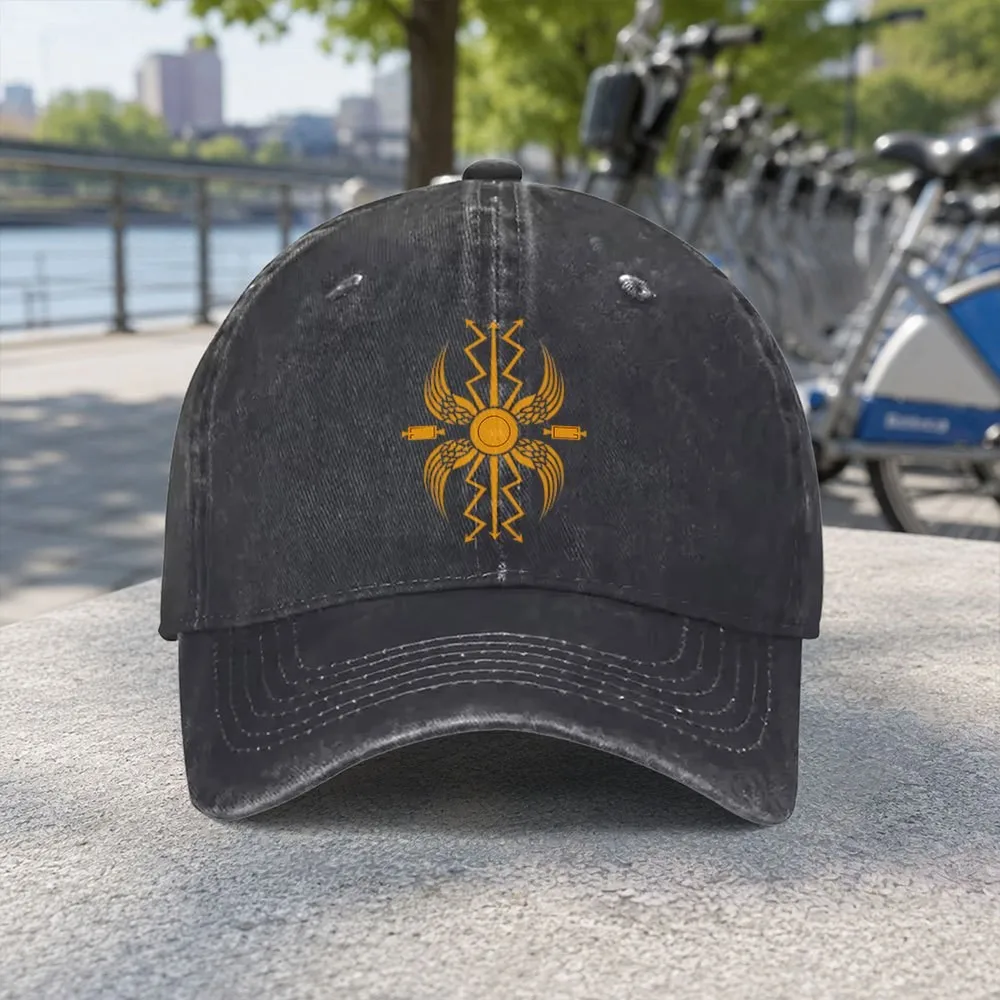 Roman Legion Emblem Baseball Cap Unisex Washed Cotton Outdoor Hat for Beach Fishing Camping Travel