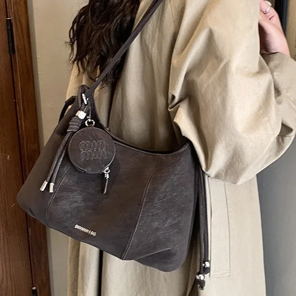 

Новинка 2023 года, женская сумка подмышки, большая вместительная сумка в винтажном стиле, многофункциональная сумка через плечо для работы и путешествий ​