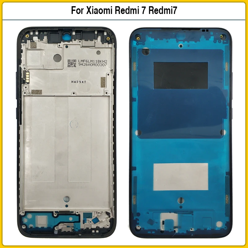 

For Xiaomi Redmi 7 Middle Frame Plate Housing Board LCD Support Mid Faceplate Bezel Power Volume Side Button Replace Repair Xaio