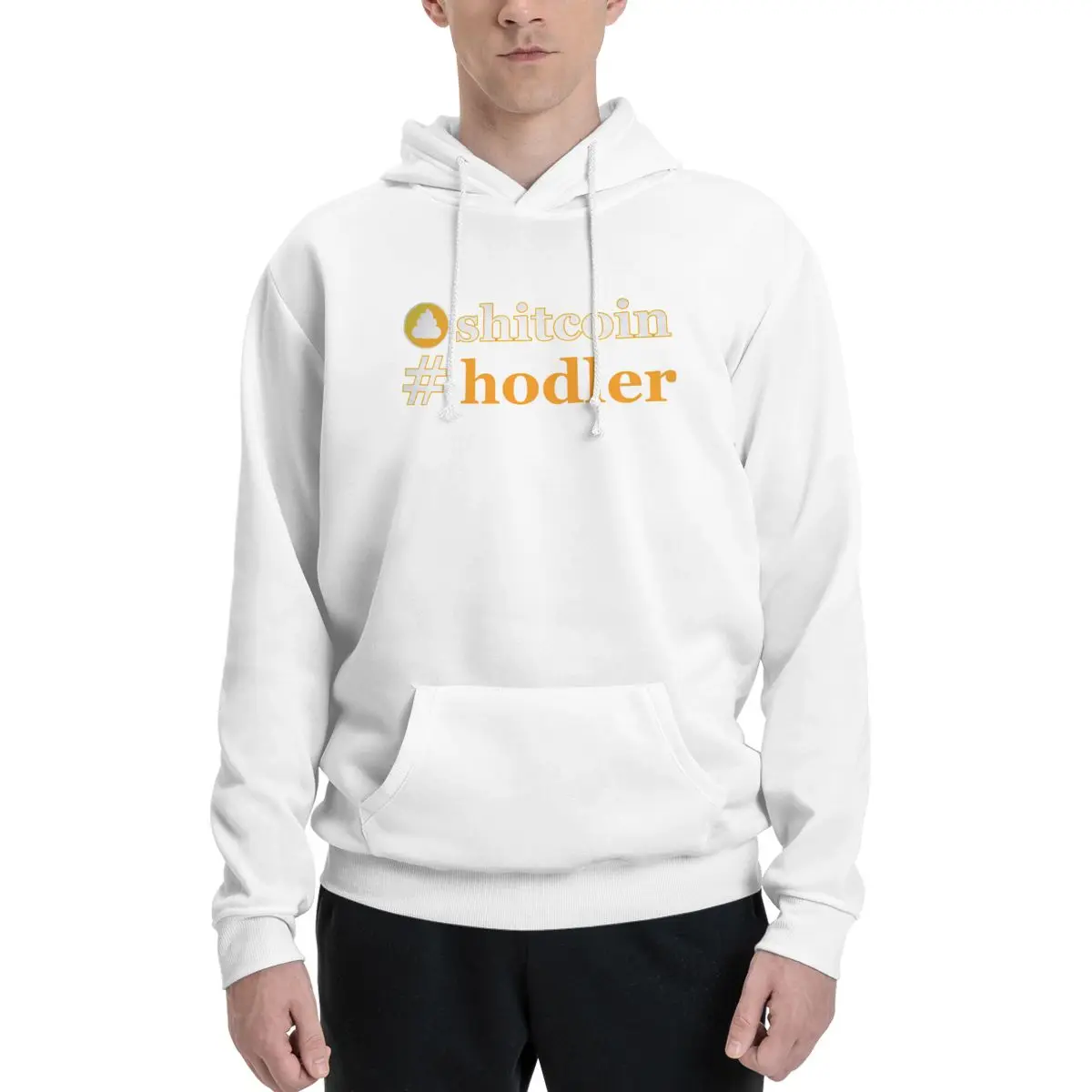 Shitcoin Hodler Essential Couples Plus Velvet Hooded Sweater Unique Vintage Home Cute Hooded rope Hoodie