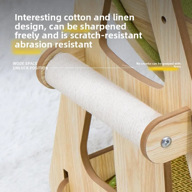 Pet recliner cat toy double cat litter vertical cradle