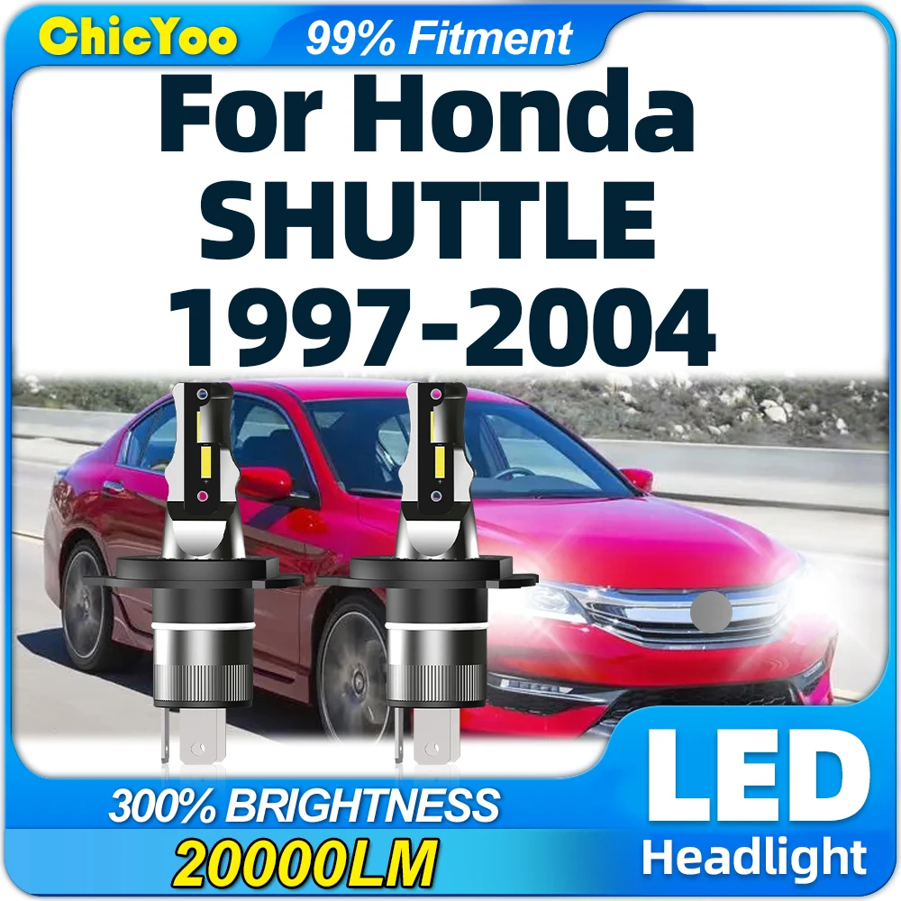 Car Headlight Bulbs 20000LM LED Auto Lamps 6000K White 12V Turbo Lights For Honda SHUTTLE 1997-1999 2000 2001 2002 2003 2004