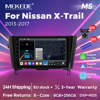 MEKEDE 10 inch Android 14 UIS7862 8GB+256GB Car Radio For Nissan Qashqai J11 X-Trail 3 T32 Rogue 2013-2017 2Din Autoradio Car Radio Stereo Wireless CarPlay Android Auto Multimedia Video Player Rear View Camera Monitor 4G WiFi Bluetooth 5.0 RDS FM