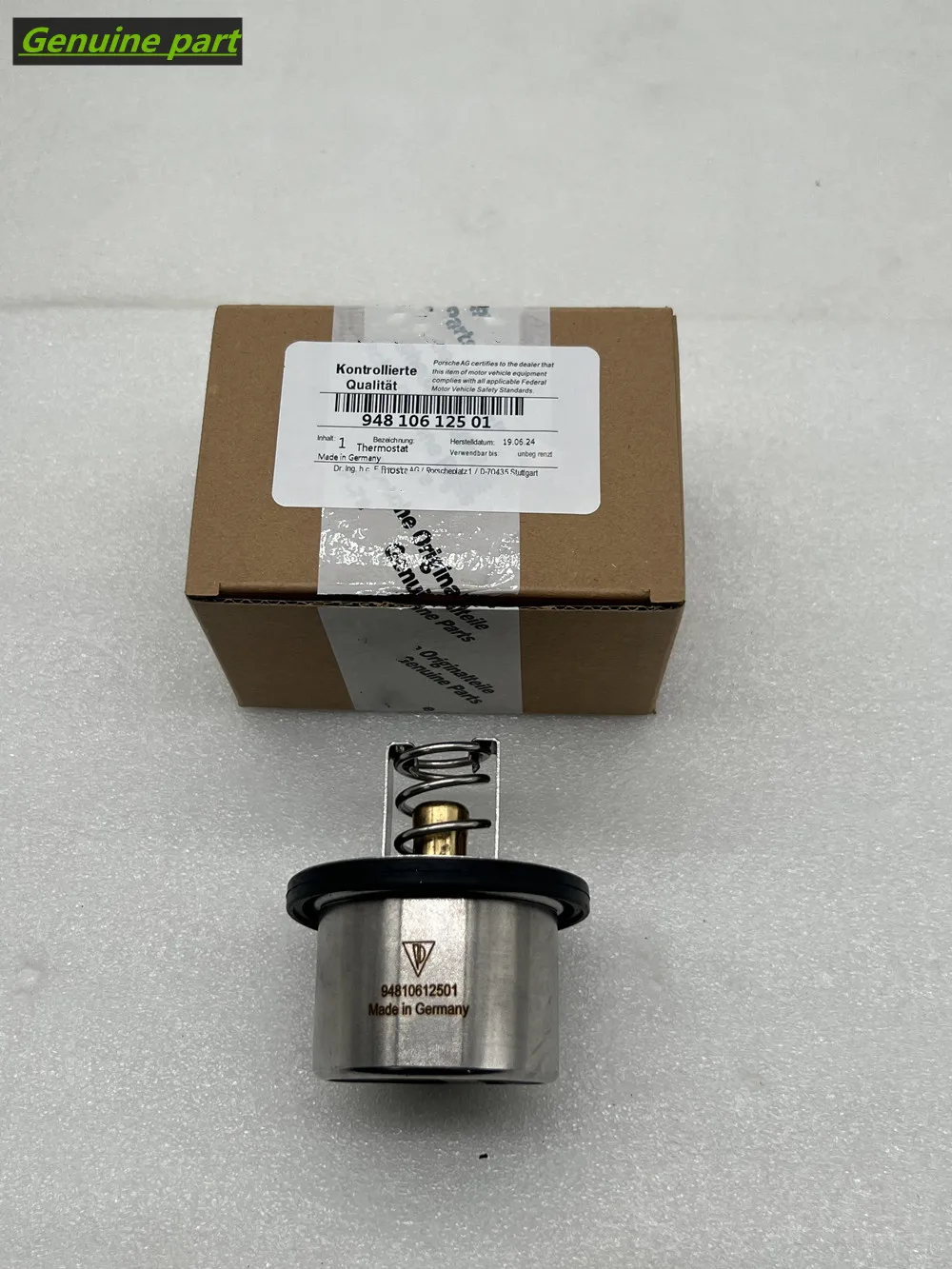 

Genuine OEM 94810612501 89° Engine Coolant Thermostat Fit for Porsche Cayenne 4.8 S Turbo 957 9PA1 # 948.106.125.01