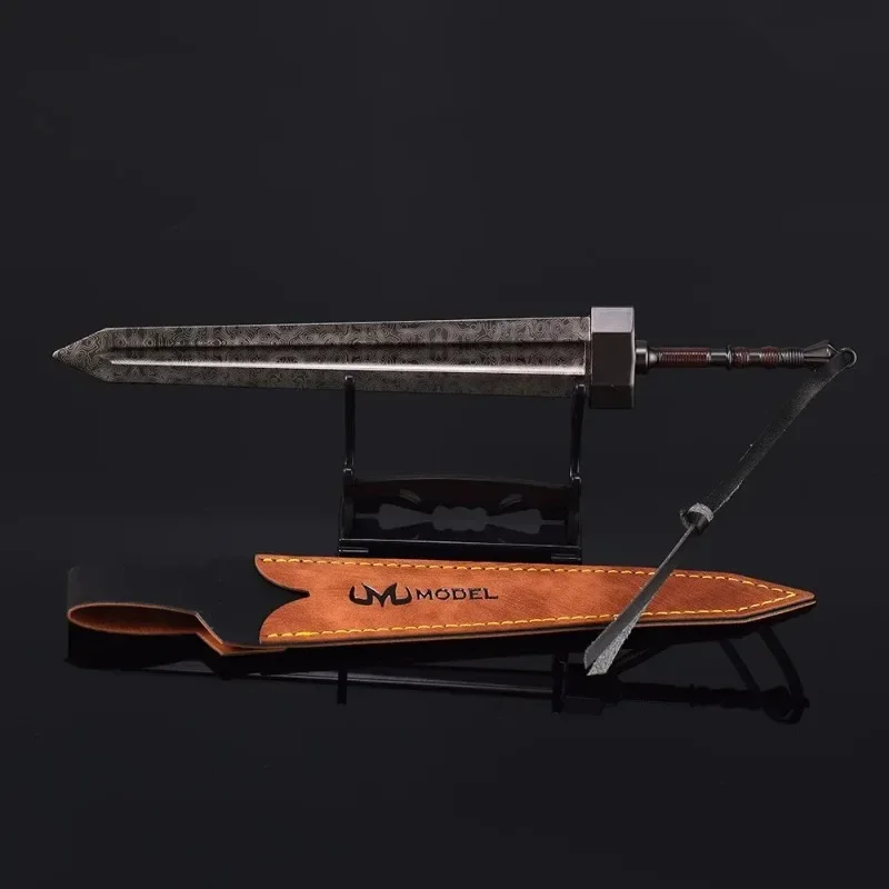 Greatsword-Épée Colossale en Acier Damascu pour Garçon, 22cm, Katana Non Découpé, Décoration d'Exposition, Cadeaux de Collections