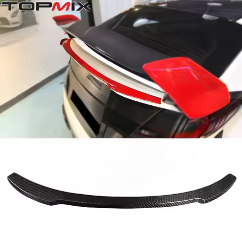 For Honda 2015-2017 Civic Type R FK2 Carbon Fiber Ducktail Rear Spoiler