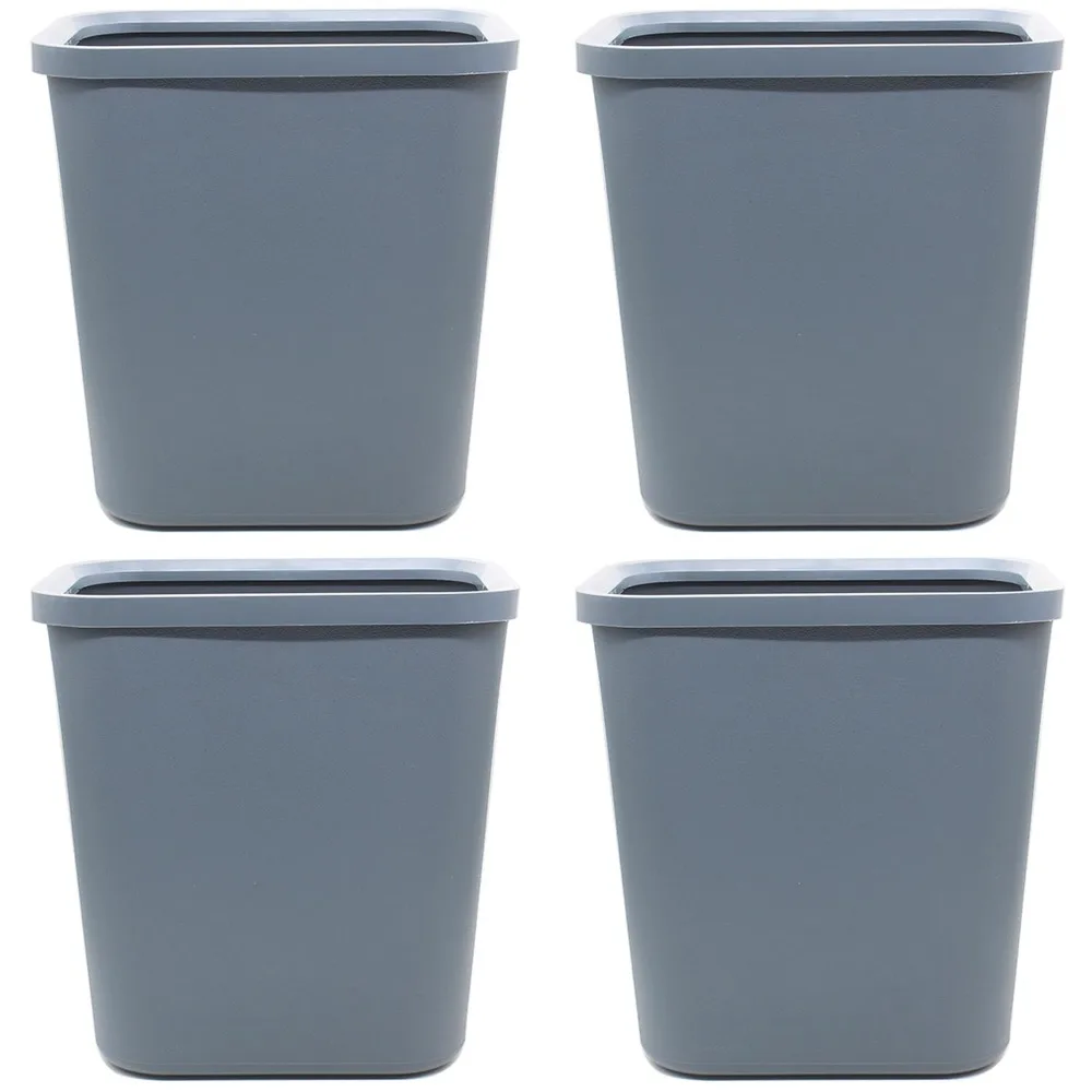

небольшой мусорный бак, 4 упаковки, 2 галлона/8 л сине-серый мусорный бак для офиса, спальни и кухни, мусорный бак для ванной комнаты подходит для узкого пространства
