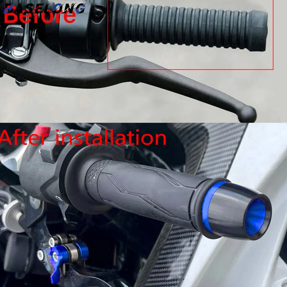 دراجة نارية المقود القبضات بار ينتهي قبضة اليد التوصيل المنزلق نهاية قبعات لسوزوكي SV650 SV 650S SV 650X ABS 1999-2025 2024 2023 2022