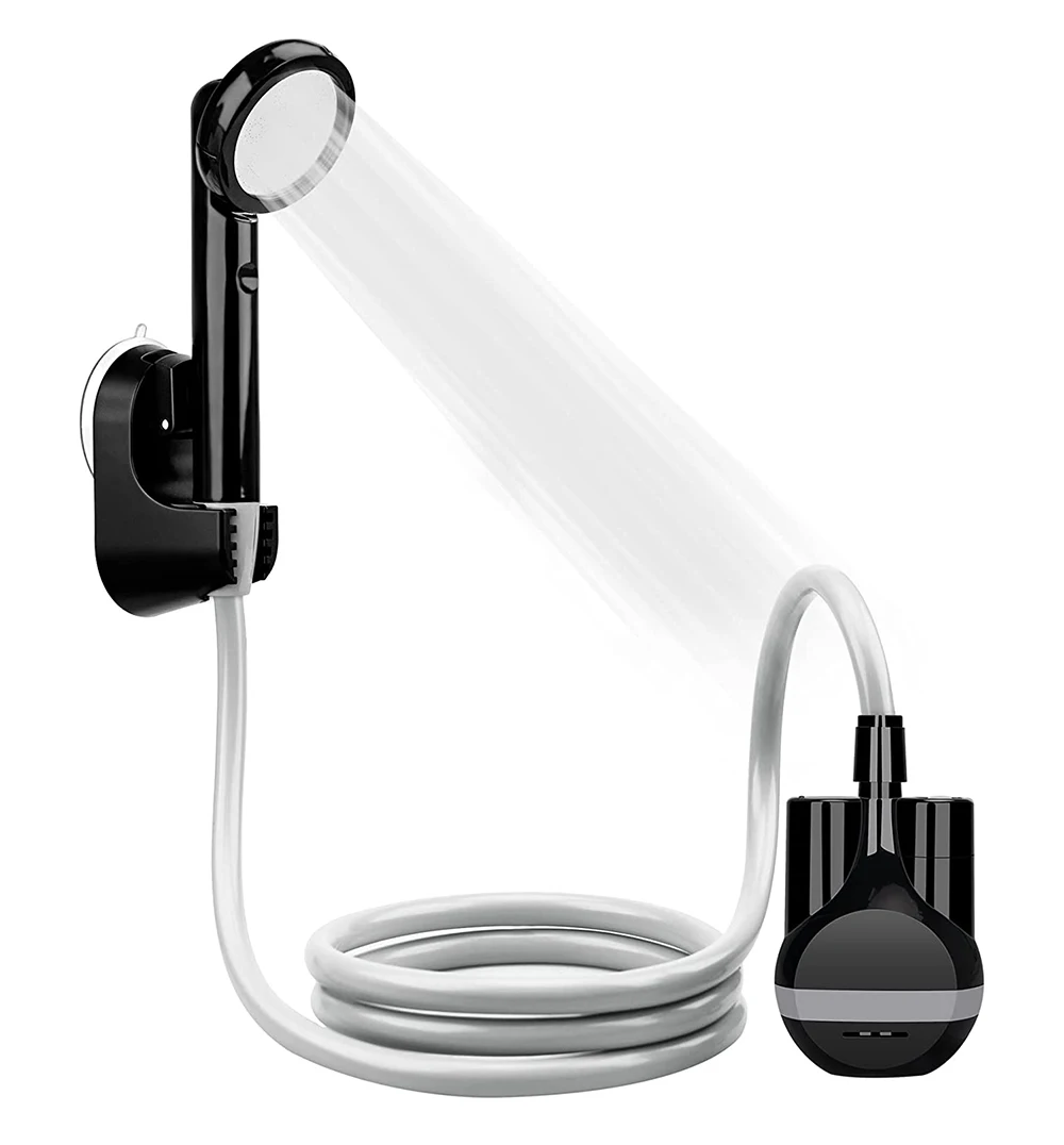 Rechargeable Portable Emergency Bidet Shower With Built-in Battery For Home, Dorm, Mobile Shower Room, Outdoor Tent, Caravans