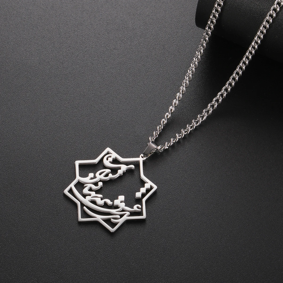 LIKGREAT Personalized Customized Persian Persia Farsi Parsi Pendant Necklace Earrings Vintage Stainless Steel Chain Jewelry Gift