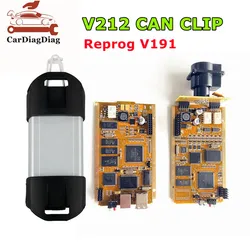 CYPERSS AN2131QC AN2136SC For Renault Can Clip Diagnostic Tool Full Chip Can Clip V212+ Reprog V191 Gold PCB Can Clip Durable