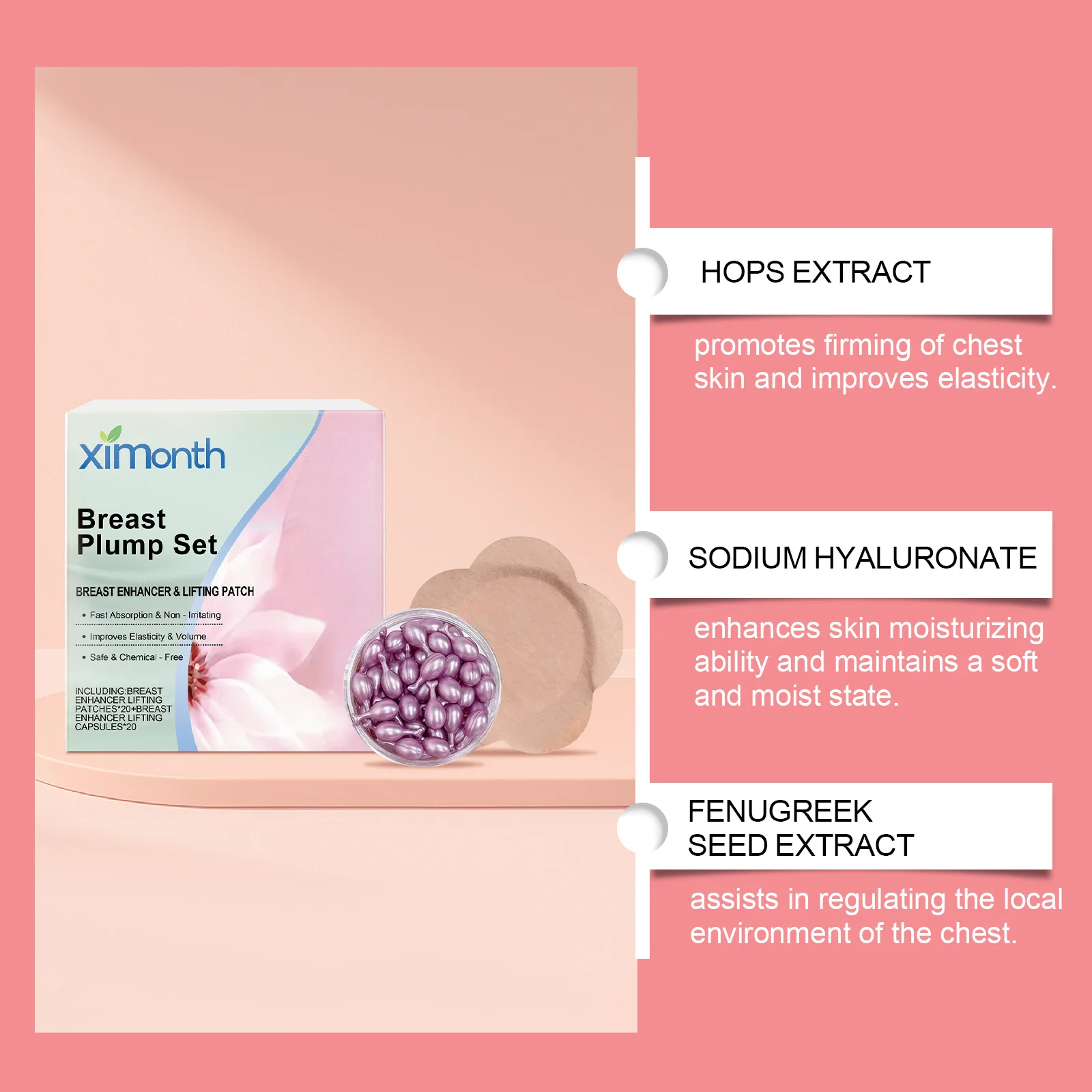 자연 가슴 확대 에센셜 오일 가슴 확대 마사지 오일 크림