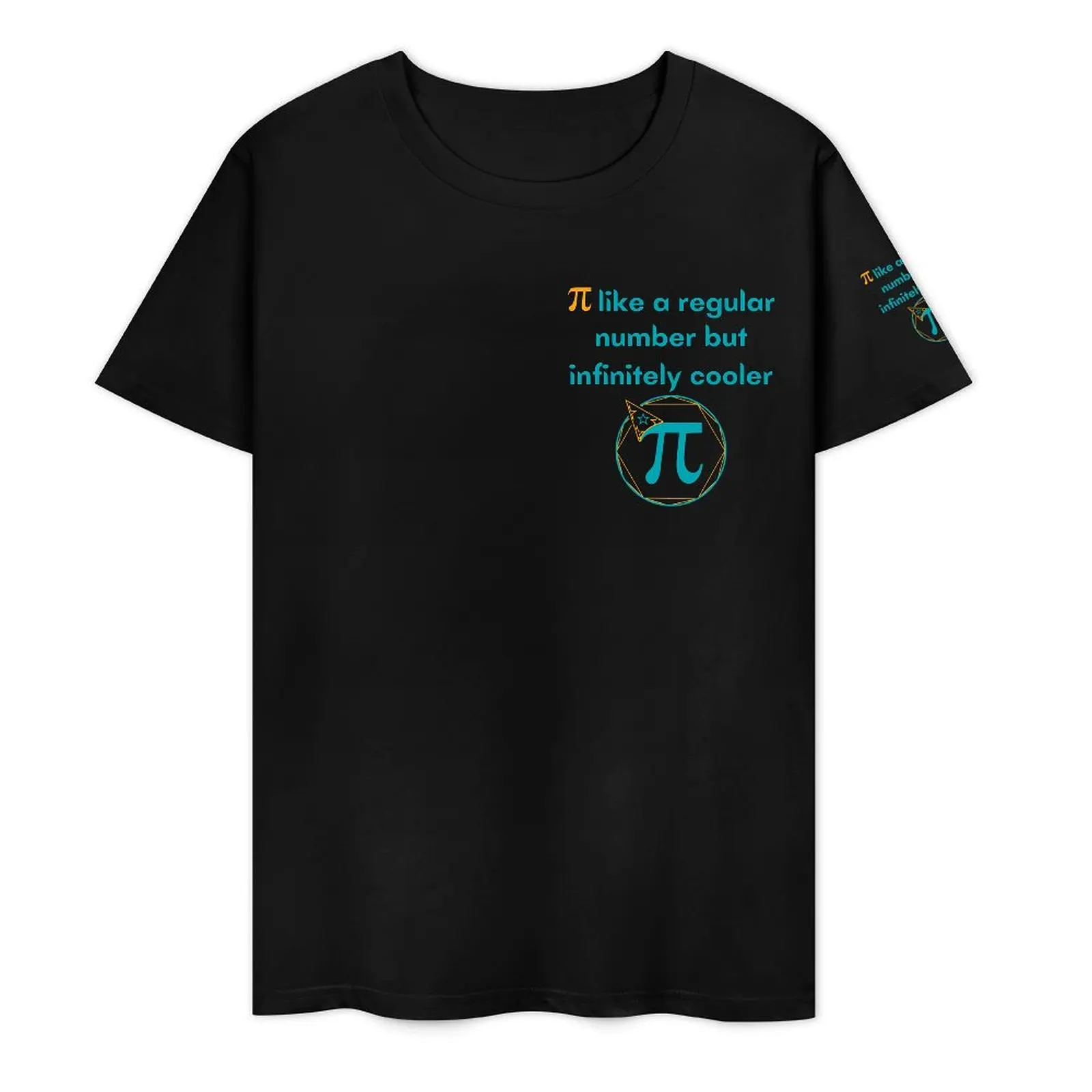 Pi Like A Regular Number But Infinitely Cooler Round Neck T-shirt Movement T-shirts Classic Casual Home USA Size