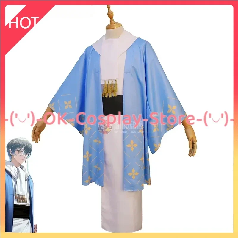 

[Custom Made] Vtuber Luxiem Ike Eveland Cosplay Costumes New Year Kimono Fancy Party Suit Halloween Carnival Uniforms
