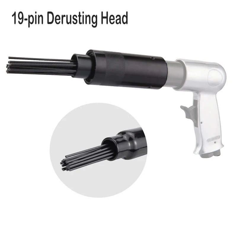

Hot Air Pneumatic Needle Scaler Accessories 19 Pins Pneumatic Tool For Air Chisel Hammer Removes Rust Dirt and Weld Dust Remover