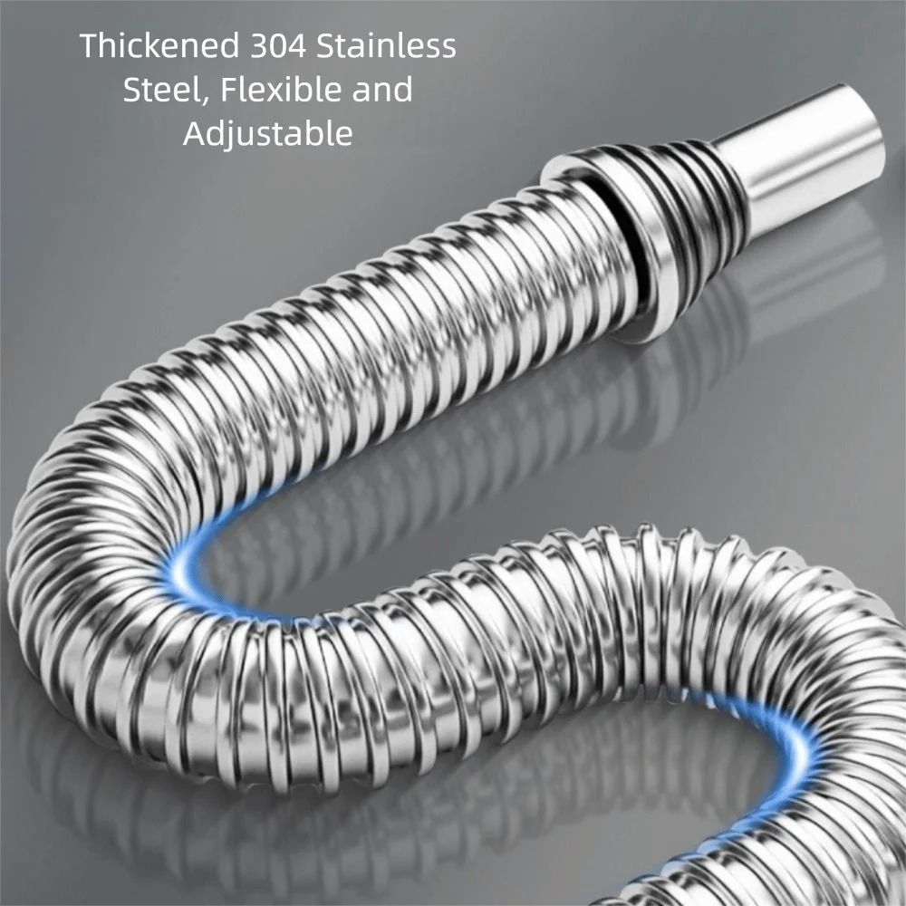 

Набор сливных труб для раковины из нержавеющей стали. Простая установка. Экономия места. Комплект дренажа с защитой от утечек. Одинарная/двойная чаша, защита от засорения.