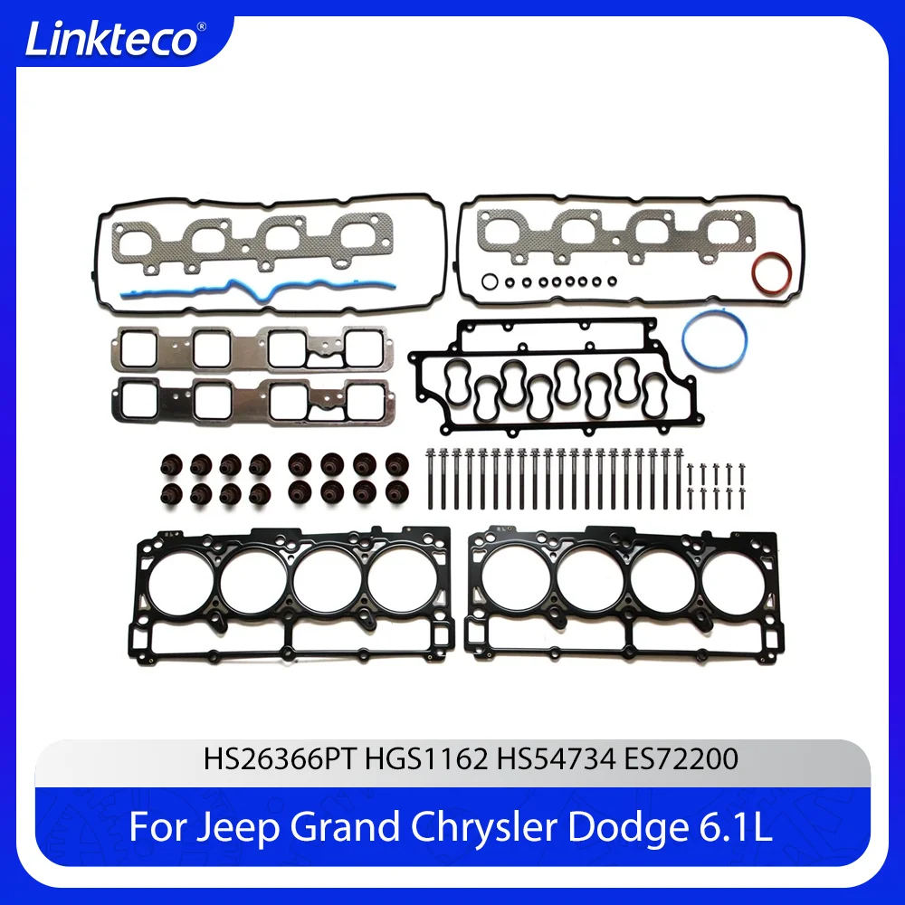 Engine Head Gasket Bolts Set Fit 6.1 L V8 Hemi For Jeep Grand Cherokee Chrysler 300 Dodge Charger Challenger Magnum 6.1L 05-10