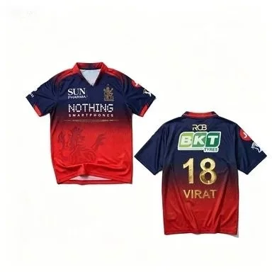 2026 New RCB Cricket 3D Printed Fan Shirt, Suitable for Family and Children's Sports and Leisure,Breathable Quick Drying T-shirt