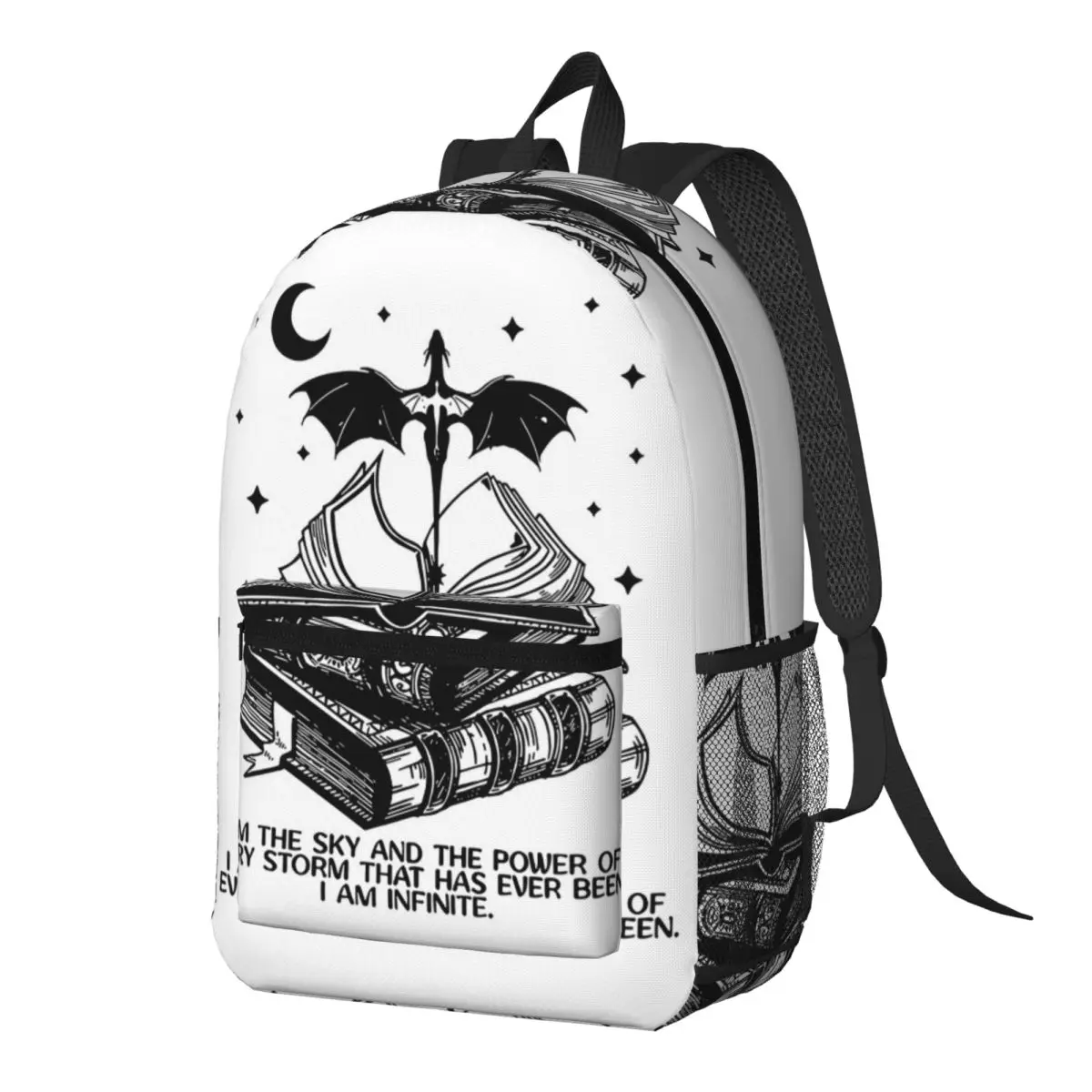 

Fourth Wing Basgiath War College Backpack Daypack Large Capacity Children BookBag School Bag Shoulder Bags for Men Women