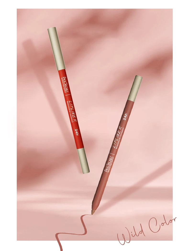 Face Secret 12 Farben Lipliner, Wasserfest Langanhaltend, Samt-Matt Mehrfarbiger Korrektur-Lippenstift Lippenvergrößernder Kosmetikstift – Detail 2