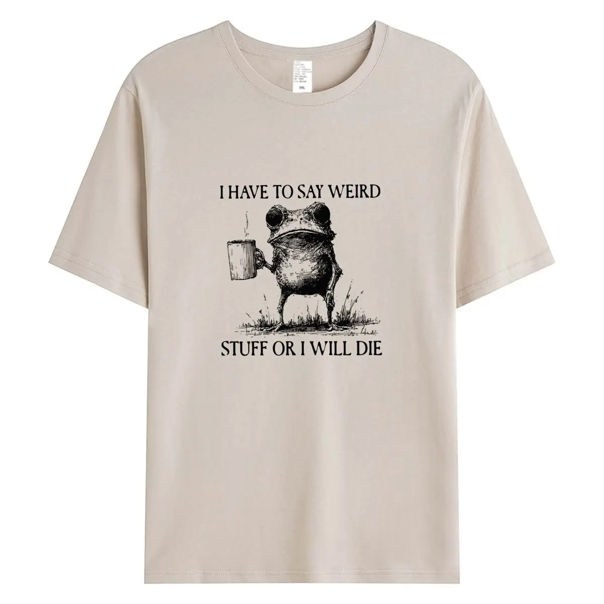 الصيف النساء تي شيرت موضة مضحك الضفدع الجرافيك تي شيرت المتضخم قصيرة الأكمام المحملة 100% القطن امرأة قمة الإناث التي شيرت الملابس #1