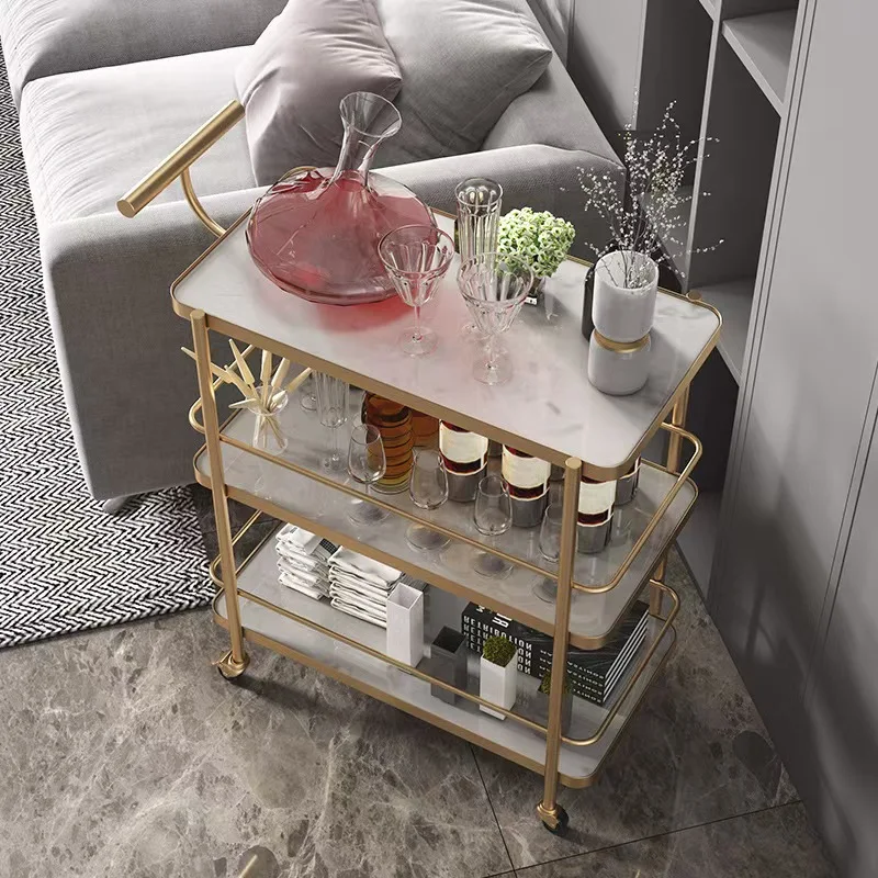 

Роскошная барная тележка с металлическим каркасом, мебель для отеля, дома, тележка для сервировки напитков и ликеров, тележка для столовой в новом состоянии