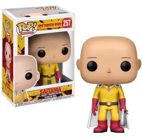 FUNKO POP  One Punch Man Saitama #257 Vinyl Action Figures Collection Model Toys for Children Birthday Gift