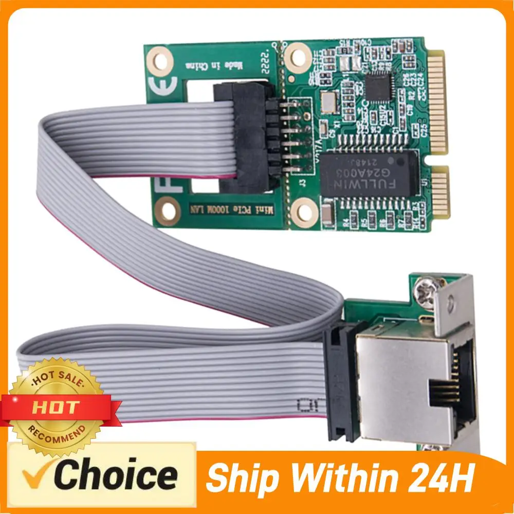 

Сетевая карта Mini PCI-E RTL8111H, адаптер Gigabit Ethernet NIC 10/100/1000M, Mini PCI Express Gigabit Ethernet карта для ПК
