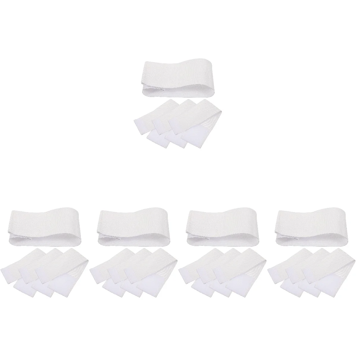 

5 Pack White Armband Football Mourning Multi-purpose Team Sports DIY Blank Soccer Captain Bands Strawberry Nylon Portable Child