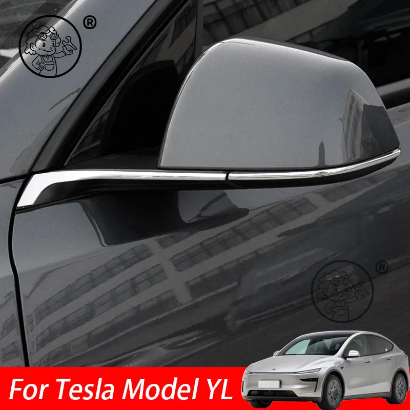 For Tesla Model YL 2026 2027 Car Mirror Trim Anti-Collision Sticker Car Anti-Scratch Modification decoration Accessories