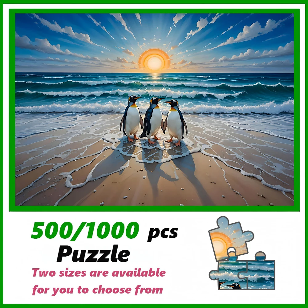 

A high-quality 500/1000-piece puzzle, perfect for adults, is a fun family game that helps relieve stress and is great for birthd