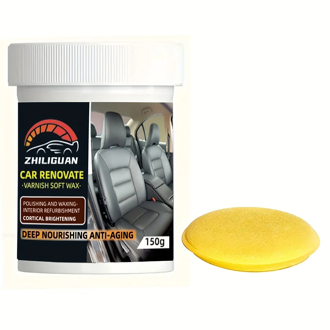 Car Care Cream - Restores dashboard and leather seats, enhances tire shine, makes plastics crystal clear - Car Detailing