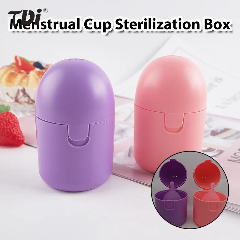 

Foldable Menstrual Cup Sterilizer Feminine Hygiene Woman Lady Cup For Menstrual Period Flexible Sterilizing Menstrual Cup Box