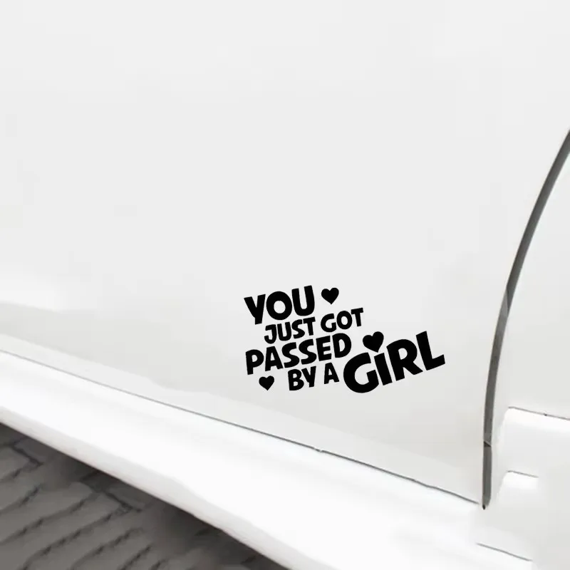 You have been fitted by a girl with a centimeter level design, featuring car windows, bumpers, and vinyl car stickers