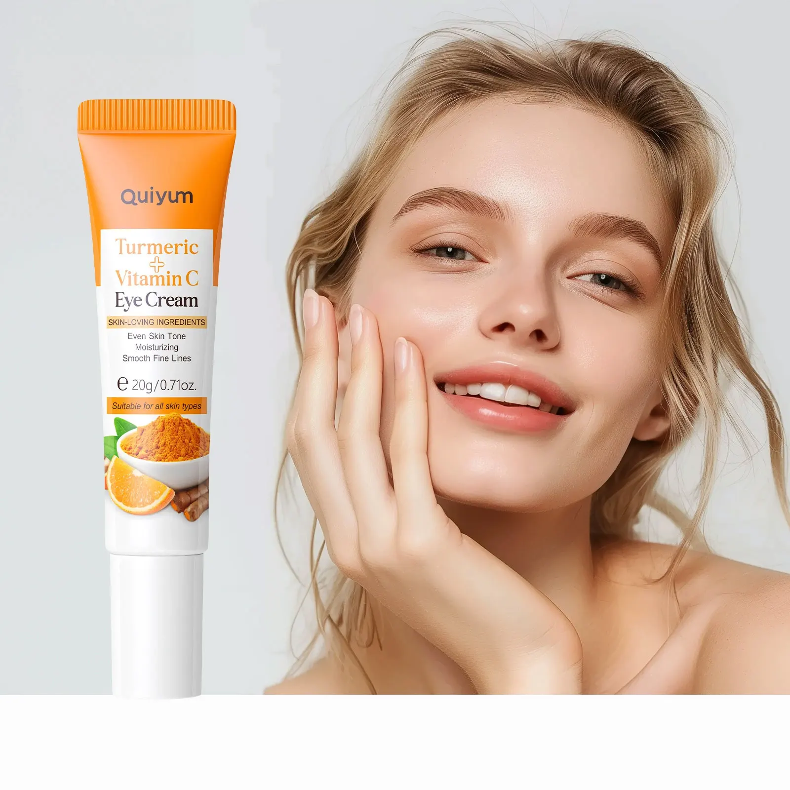 Turmeric Vitamin C Eye Cream Lightening Dark Circles Firming Skin Instant Eye Repair Serum for Women Women Eyes Care