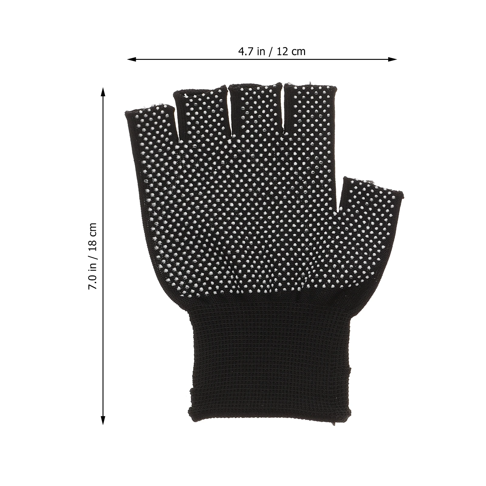 

15 Pairs Plastic Gloves Construction Builders Thick for Half-finger Warehouse Workers Working Soft
