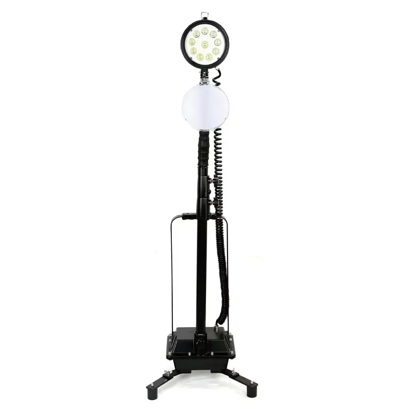 Rechargeable LED Work Light Portable Wireless Battery Powered Spotlight IP65 Waterproof for Construction Site with Handle
