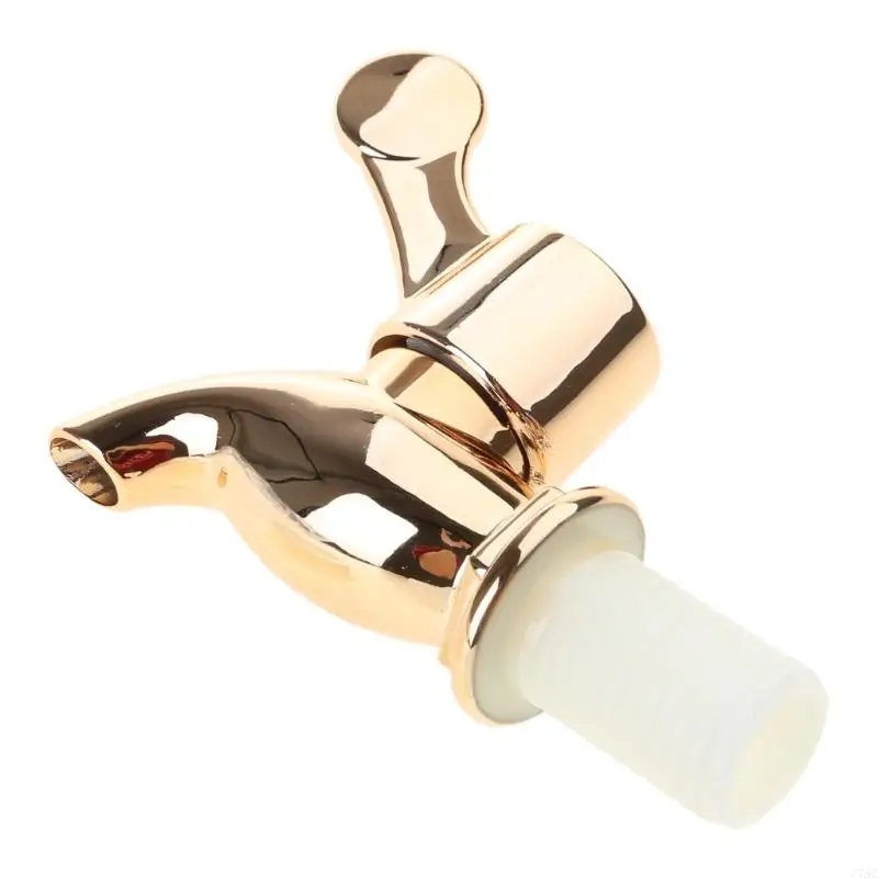 Rubinetto botti dorati con controllo a rotazione liscio decorativo sacca vino oro portatile per e feste domestiche C7AC